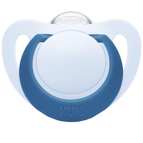 Nuk Star Silicone Soother 6-18m 1 брой - светло син