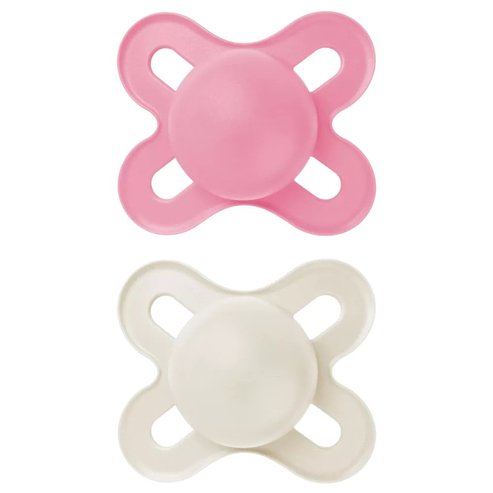 Mam Original Start Silicone Soother 0-2m 2 бр, Код 078SGc - Фуксия / Сиво