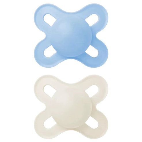 Mam Original Start Silicone Soother 0-2m 2 бр, Код 078SBc - Синьо/Сиво