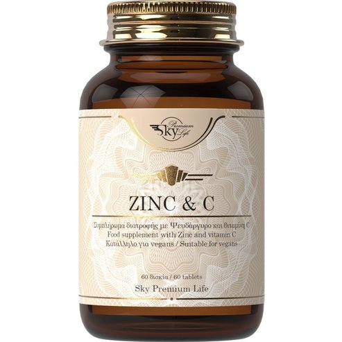 Sky Premium Подарък Life Zinc & Vitamin C 60tabs