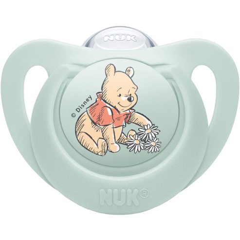 Nuk Star Disney Baby Winnie the Pooh Silicone Soother 0-6m 1 брой - Фъстък