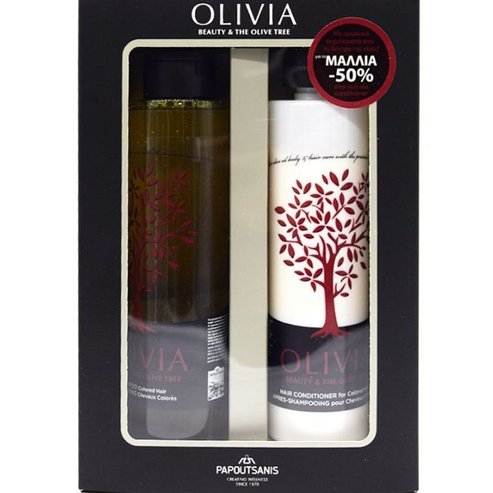 Подарък Комплект Olivia Beauty & The Olive Tree Color Hair Shampoo 300ml & Conditioner 300ml