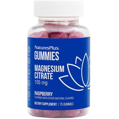 Natures Plus Подарък Gummies Magnesium Citrate 105mg, 75 Softgels