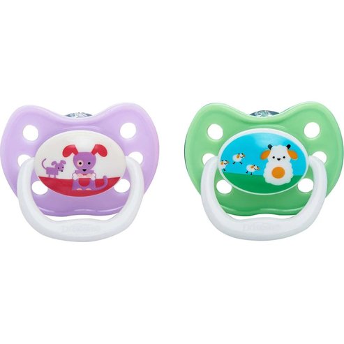 Dr. Brown\'s Подарък Orthodontic Silicone Soother 6-12m 1 бройка в произволен цвят