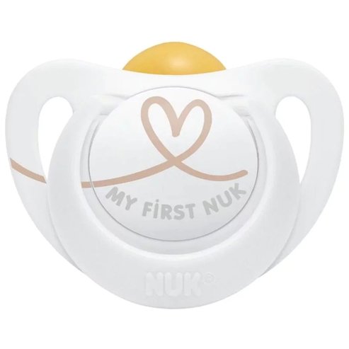 Nuk Star Latex Soother 0-6m 1 брой - бял