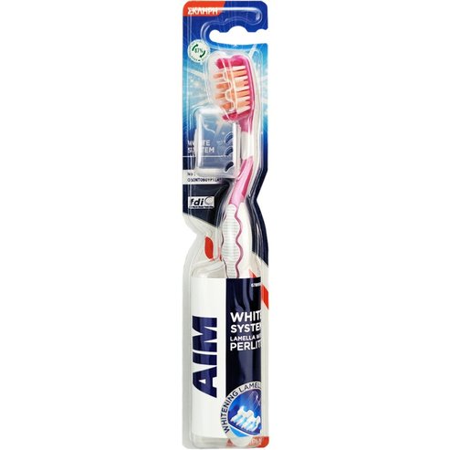 Aim White Now Carbon+Correct Toothbrush 1 брой - Розов