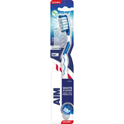 Aim White Now Carbon+Correct Toothbrush 1 брой - синьо