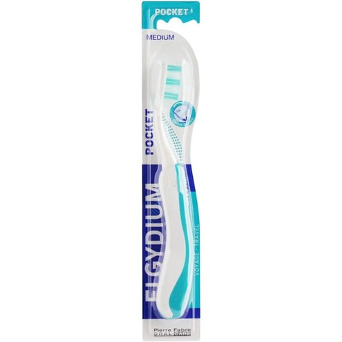 Elgydium Pocket Medium Travel Toothbrush 1 брой - зелено