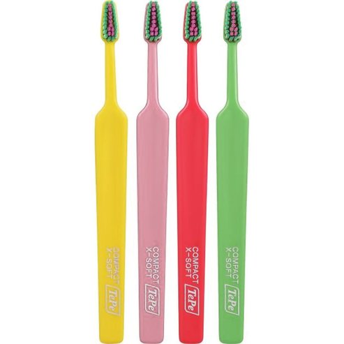 Tepe Colour Compact Extra Soft Toothbrush 4 бр - Multicolor 12