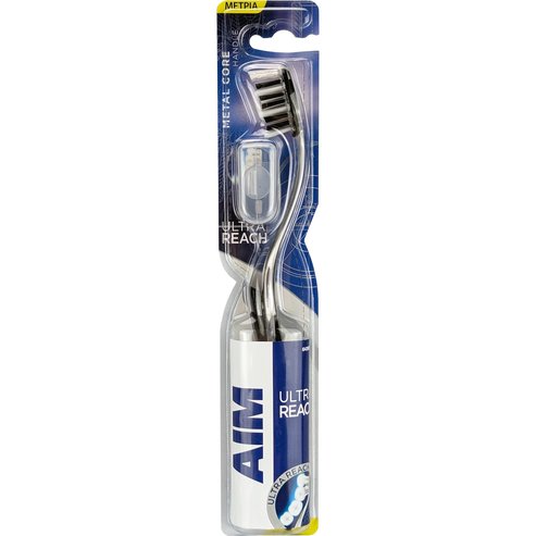 Aim Ultra Reach Medium Toothbrush 1 бр - Черно