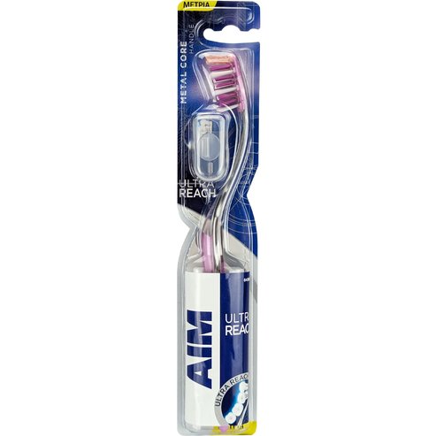 Aim Ultra Reach Medium Toothbrush 1 бр - розова