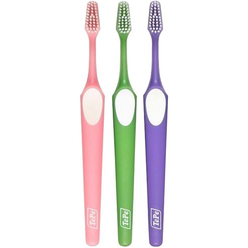Tepe Supreme Soft Toothbrush 3 бр - Лилаво/ розова / Зелено