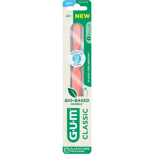 Gum Classis 411 Soft Toothbrush 1 бр - портокал