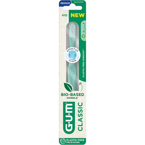 Gum Classic 410 Medium Toothbrush 1 бр - Зелено