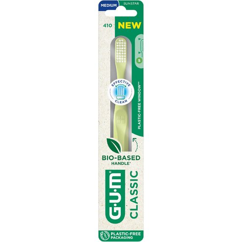 Gum Classic 410 Medium Toothbrush 1 бр - Жълто