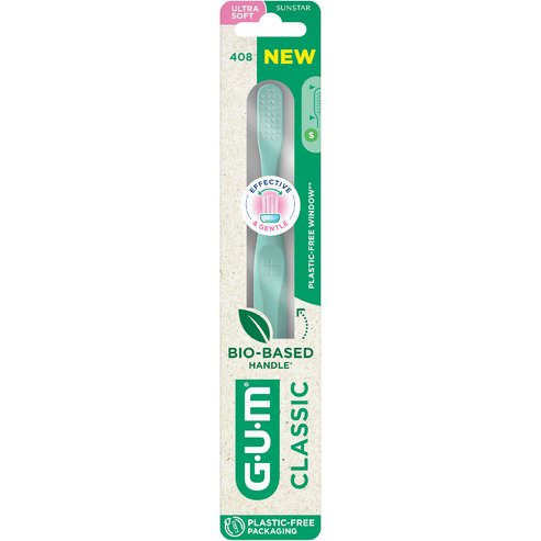 Gum Classic 408 Ultra Soft Toothbrush 1 бр - Зелено