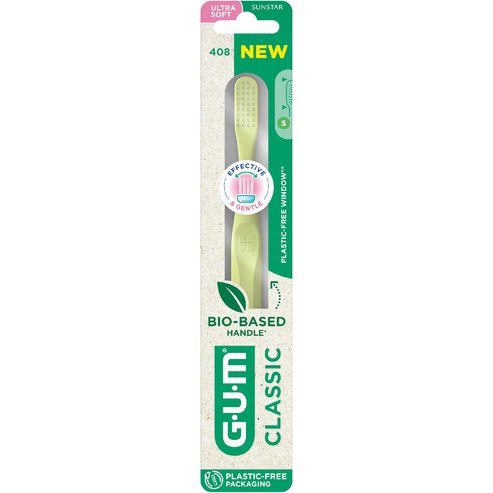 Gum Classic 408 Ultra Soft Toothbrush 1 бр - Жълто