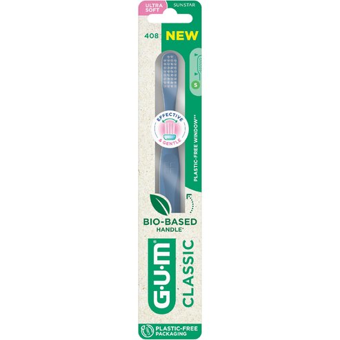 Gum Classic 408 Ultra Soft Toothbrush 1 бр - Синьо