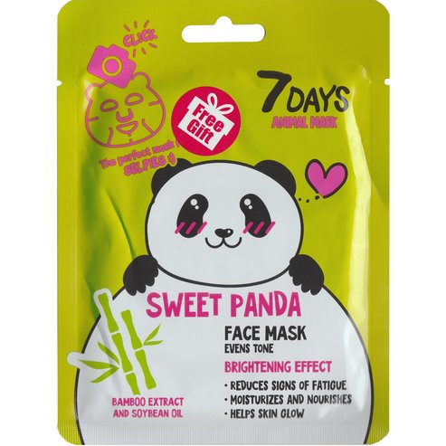 7DAYS Подарък Animal Sweet Panda Face Sheet Mask 28g