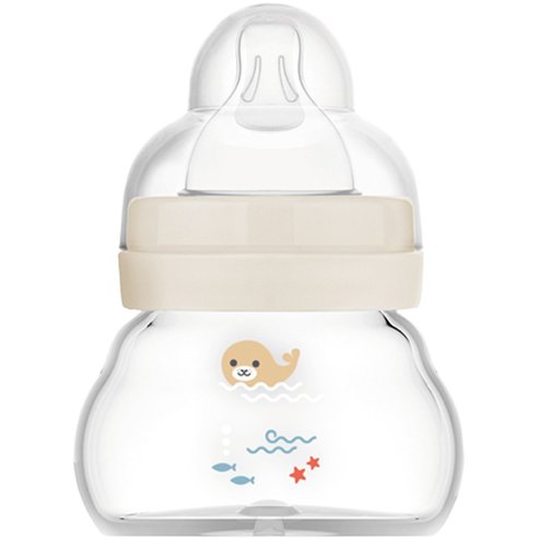 Mam Feel Good Premium Glass Baby Bottle 0m Код 380SGc, 90ml - крем