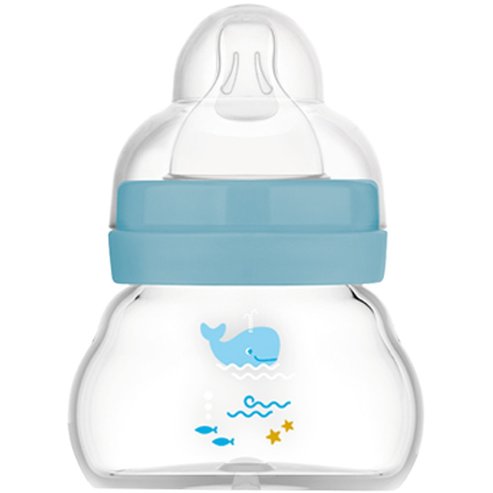 Mam Feel Good Premium Glass Baby Bottle 0m Код 380SGc, 90ml - Синьо