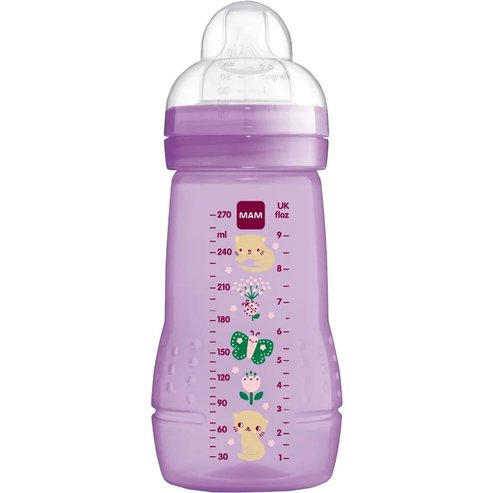 Mam Easy Active Baby Bottle 2+ месеца 270мл, Код 360S - Лилаво