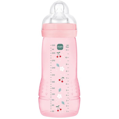 Mam Easy Active Baby Bottle 4m+, Код 361SGc, 330ml - розово
