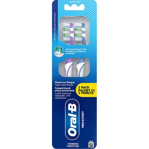Oral-B Promo Pro Expert Deep Clean Medium Toothbrush 2 бр - Лилаво/ Синьо