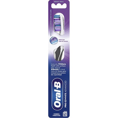 Oral-B Pro 3D White Advanced Medium Toothbrush 1 бр - Сив