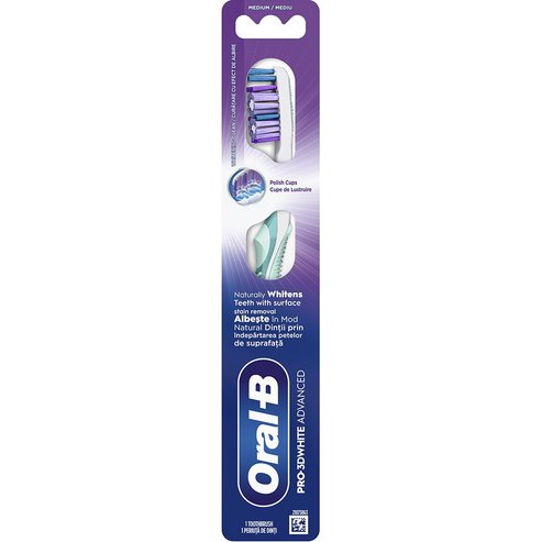 Oral-B Pro 3D White Advanced Medium Toothbrush 1 бр - бензин