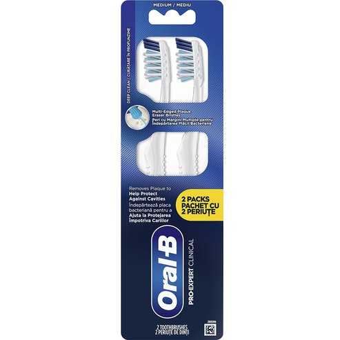 Oral-B Promo Pro Expert Clinical Medium Toothbrush 2 бр - Бяло