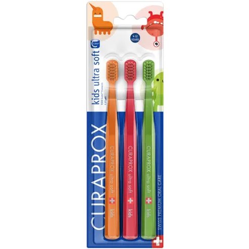 Curaprox Kids CS 5500 Ultra Soft Toothbrush 4-12 Years 3 бр