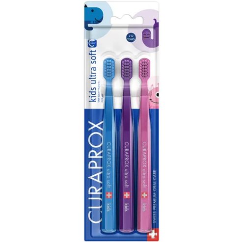 Curaprox Kids CS 5500 Ultra Soft Toothbrush 4-12 Years 3 бр