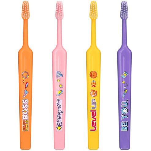 TePe Kids Soft Toothbrush 6+ Years 4 Τεμάχια - Multicolor 9