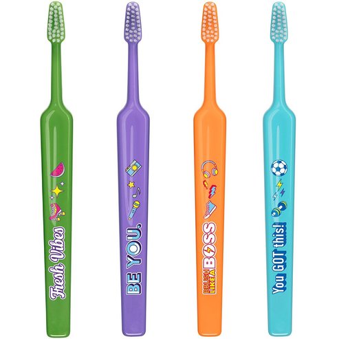 TePe Kids Soft Toothbrush 6+ Years 4 Τεμάχια - Multicolor 11