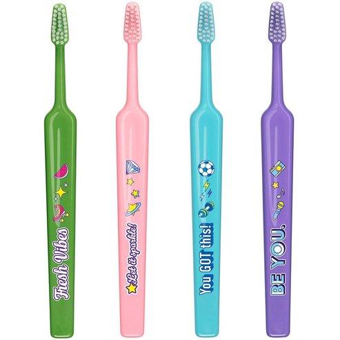 TePe Kids Extra Soft 6+ Years Multicolor Toothbrush 4 Τεμάχια σε Τυχαία Επιλογή Χρώματος