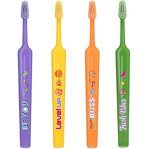 TePe Kids Soft Toothbrush 6+ Years 4 Τεμάχια - Multicolor 6