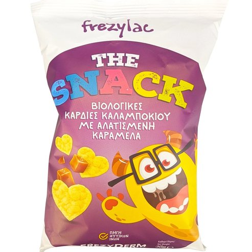 Frezyderm Подарък Frezylac The Snack Organic Corn Hearts Salted Caramel 30g