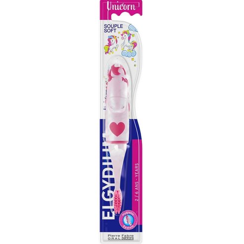 Elgydium Kids Unicorn Soft Toothbrush 2-6 Years 1 бр - розово