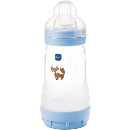 Mam Easy Start Anti-Colic Plastic Bootle 2m+, 260ml Код 351SBc - светло синя