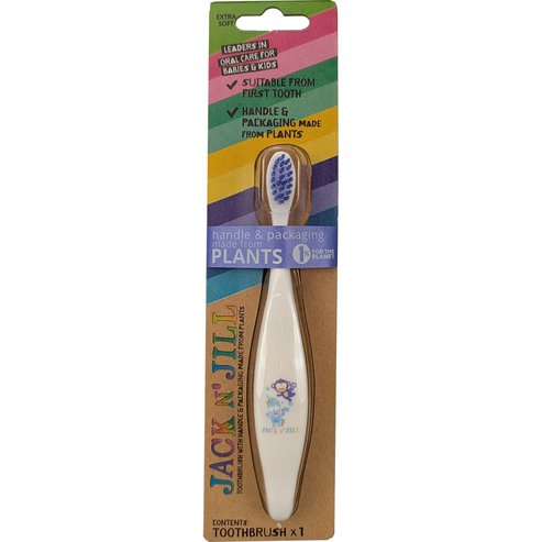Jack n\' Jill Biodegradable Kids Toothbrush Extra Soft Animal Party 1 брой еднорог