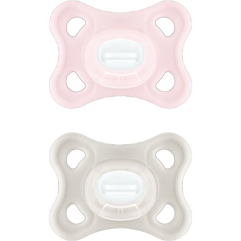 Mam Comfort Silicone Soother 0-3m 2 броя, Код 126SG - розово / крем