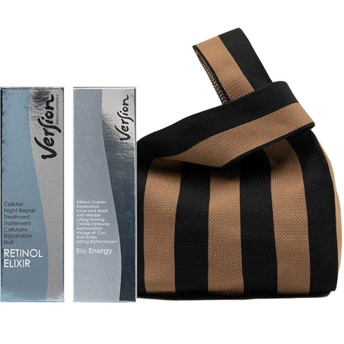 Version Promo Retinol Elixir Night Cream 50ml & Bio Energy 24 Hour Cream Face & Neck Anti Wrinkle Lifting Firming 50ml & Подарък Несесер 1 Брой