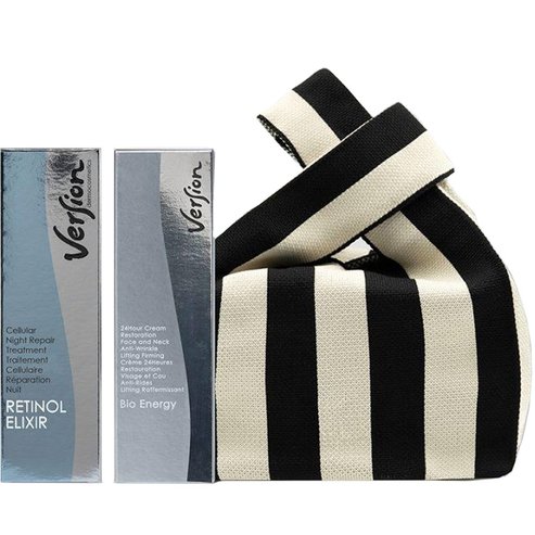 Version Promo Retinol Elixir Night Cream 50ml & Bio Energy 24 Hour Cream Face & Neck Anti Wrinkle Lifting Firming 50ml & Δώρο Νεσεσέρ 1 Τεμάχιο