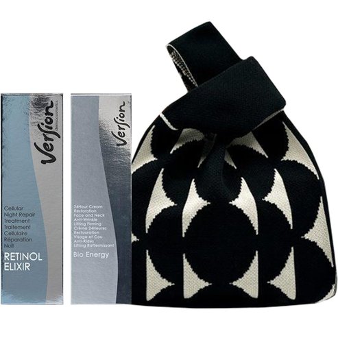 Version Promo Retinol Elixir Night Cream 50ml & Bio Energy 24 Hour Cream Face & Neck Anti Wrinkle Lifting Firming 50ml & Δώρο Νεσεσέρ 1 Τεμάχιο