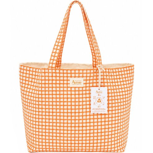 Подарък Avene Оранжева Карирана Summer Bag 1 Брой