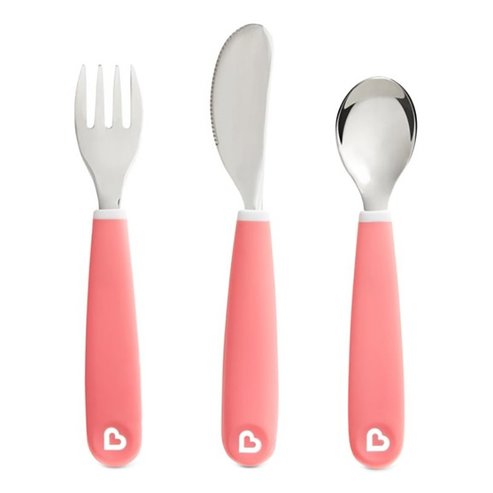 Munchkin Splash Toddler Cutlery Set 18m+, 1 брой - Розов