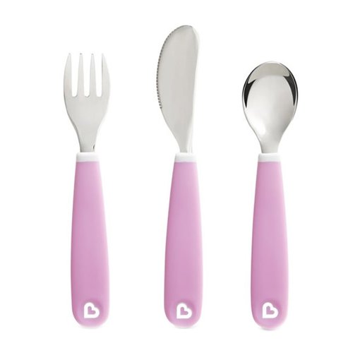 Munchkin Splash Toddler Cutlery Set 18m+, 1 брой - Лилав