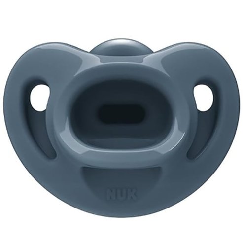 Nuk Sensitive Silicone Soother Soft 0-6m 1 брой - Антрацит