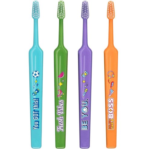 TePe Kids Extra Soft Toothbrush 6+ Years 4 броя - Multicolor 6
